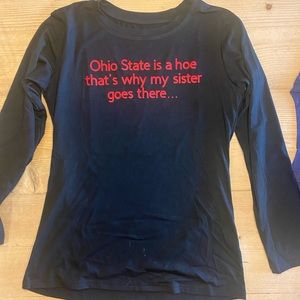 Fun long sleeved tee for sibling  of OSU students.  Never worn.